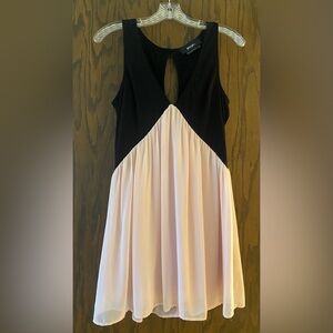 Nasty Gal Pink & Black Cocktail Dress